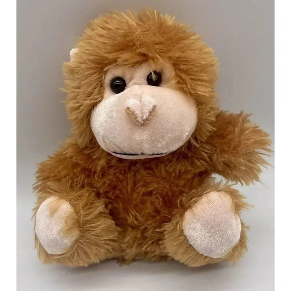 Baby Gorilla Ape Cuddly Supersoft Plush 7 Inch Stuffed Animal By KT Group Toy - Picture 1 of 6